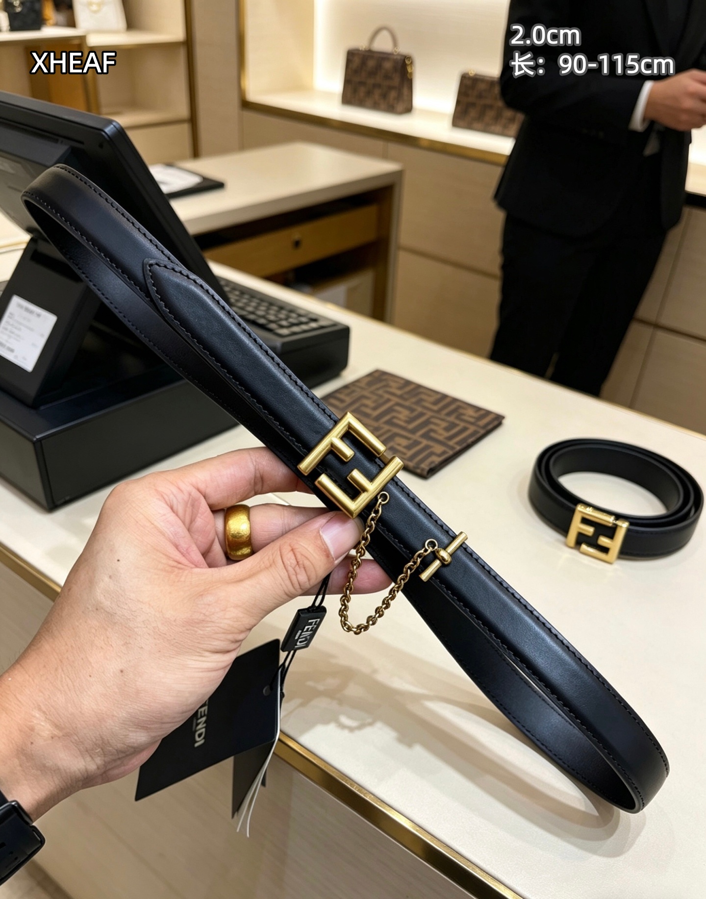 Cheap Fendi AAA Quality Belts in 210253, $55 USD- [IB210253] - Replica Fendi AAA Quality Belts