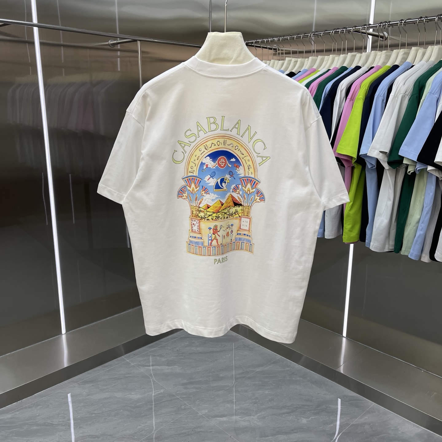Cheap Casablanca T-shirts for Men in 210905, $30 USD- [IB210905] - Replica Casablanca T-shirts for Men
