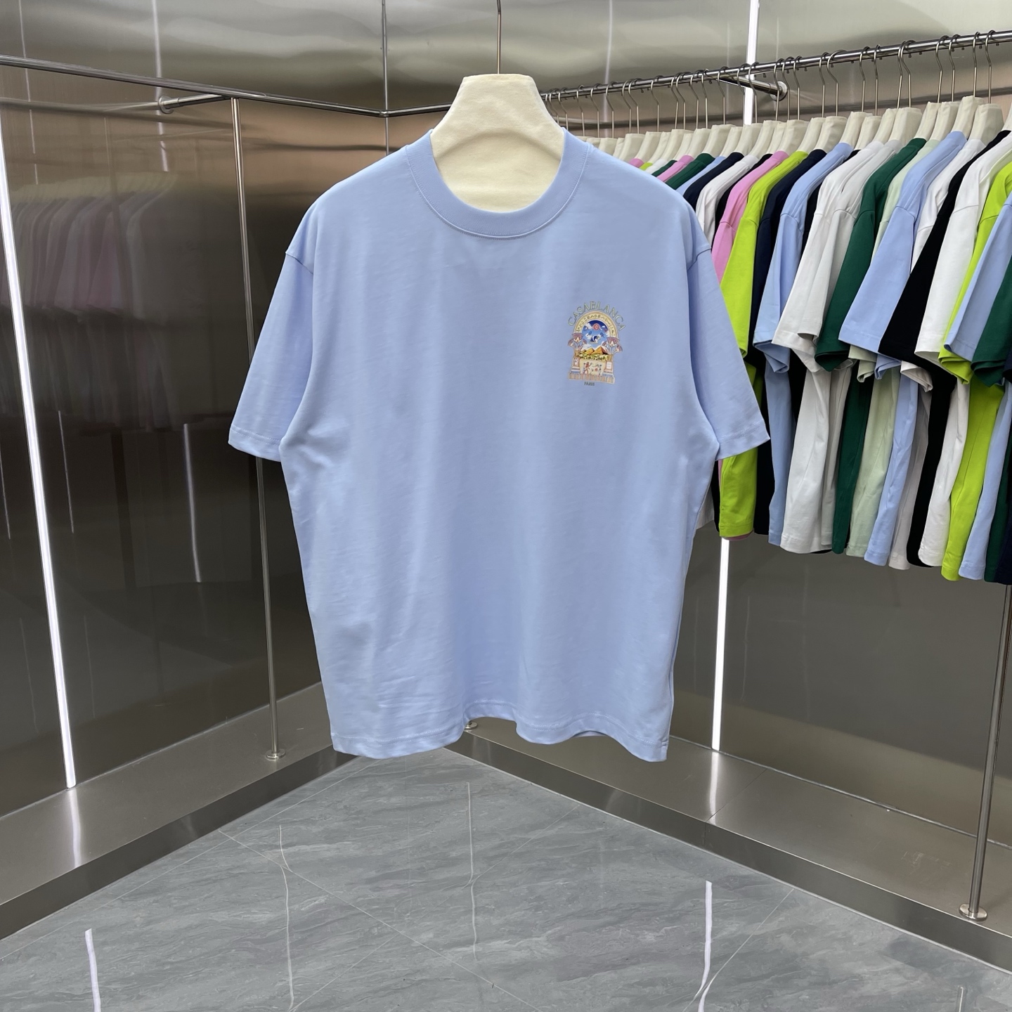 Cheap Casablanca T-shirts for Men in 210907, $30 USD- [IB210907] - Replica Casablanca T-shirts for Men