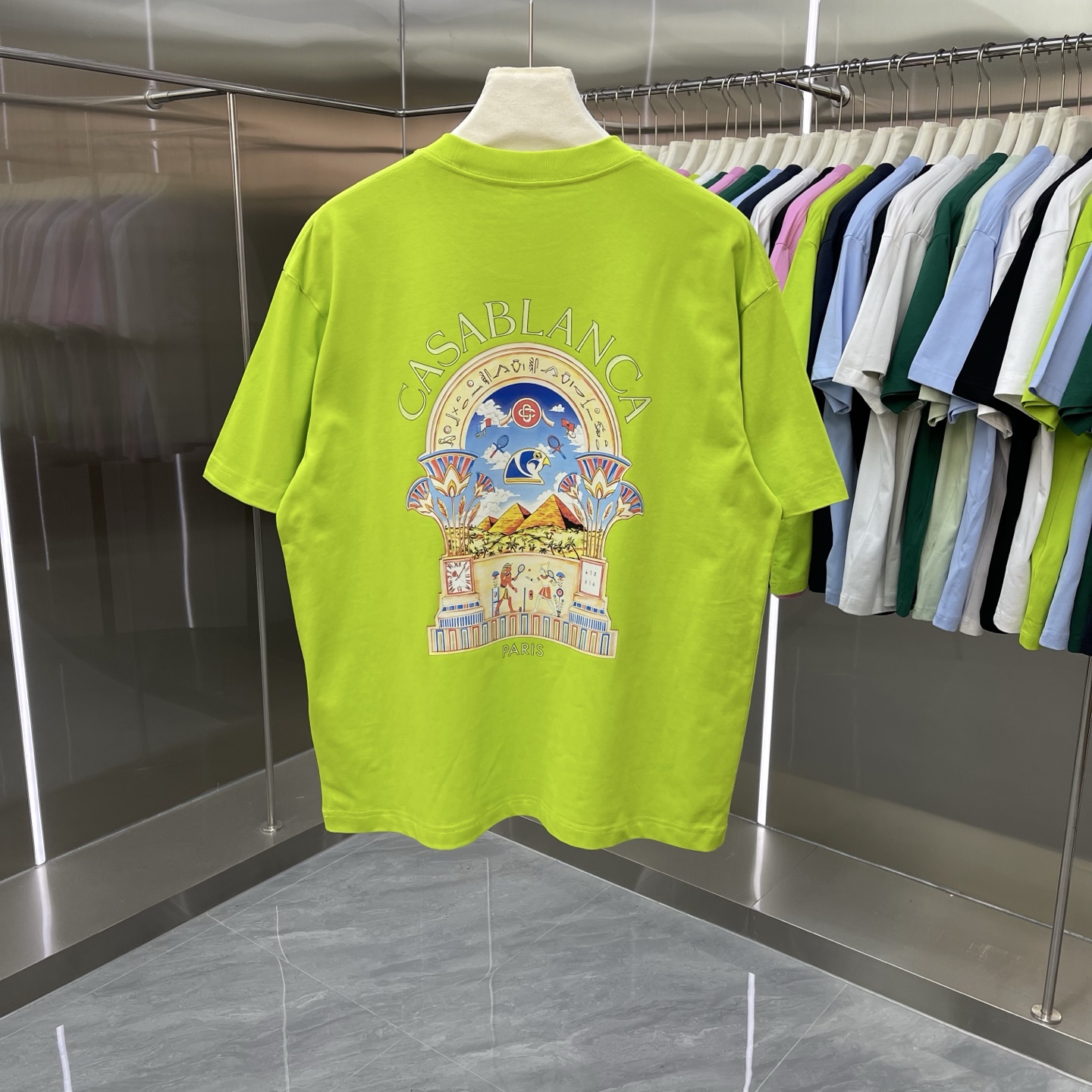Cheap Casablanca T-shirts for Men in 210910, $30 USD- [IB210910] - Replica Casablanca T-shirts for Men