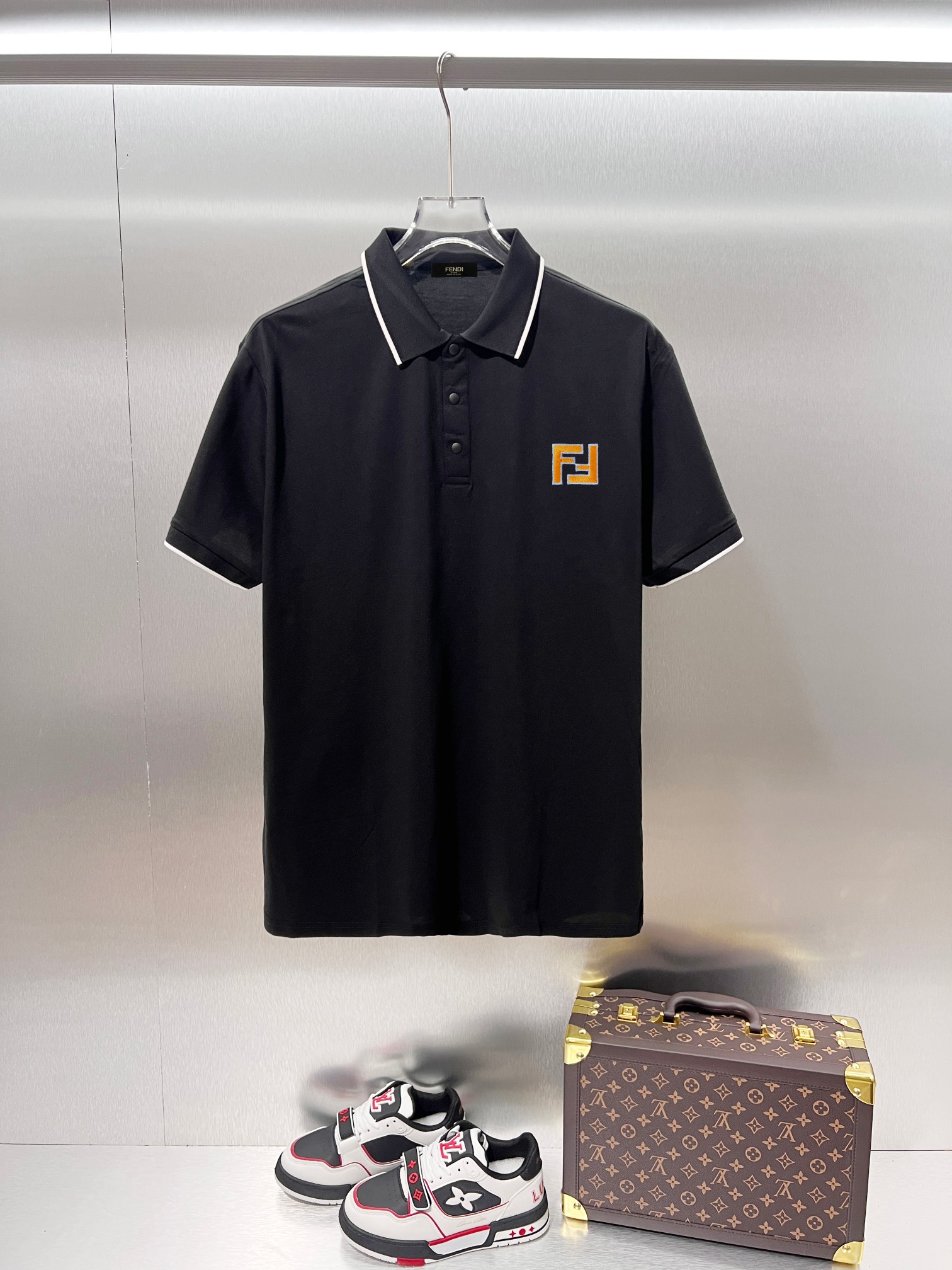 Cheap Fendi POLO T-Shirts for Men in 210957, $30 USD- [IB210957] - Replica Fendi POLO T-Shirts for Men