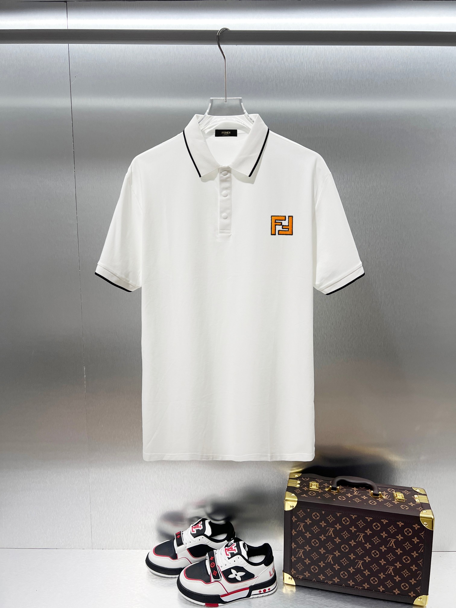 Cheap Fendi POLO T-Shirts for Men in 210959, $30 USD- [IB210959] - Replica Fendi POLO T-Shirts for Men