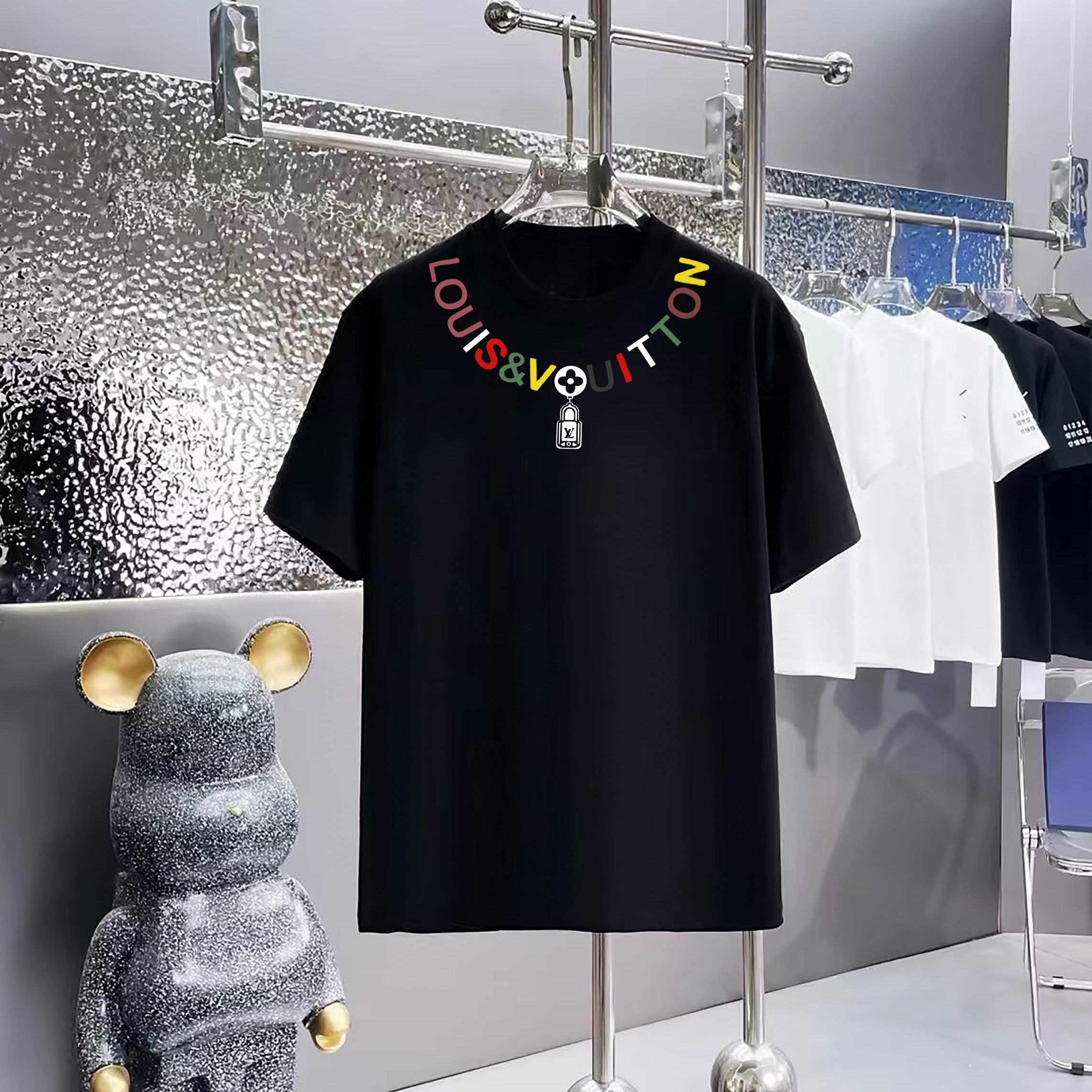 Cheap Louis Vuitton T-Shirts for Men in 211028, $30 USD- [IB211028] - Replica Louis Vuitton T-Shirts for Men