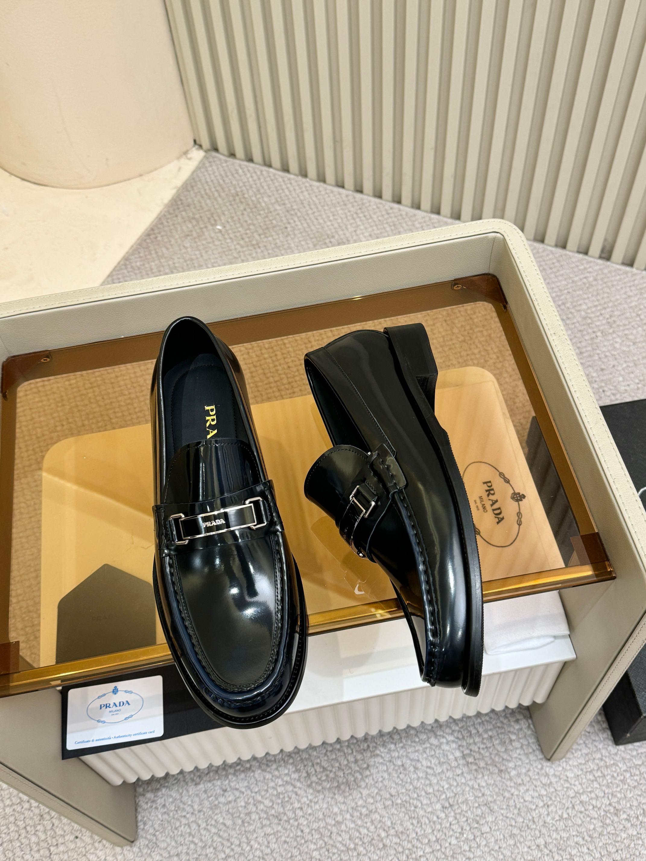 Cheap Prada Leather Dress Shoes For Men in 211143, $80 USD- [IB211143] - Replica Prada Leather Dress Shoes For Men