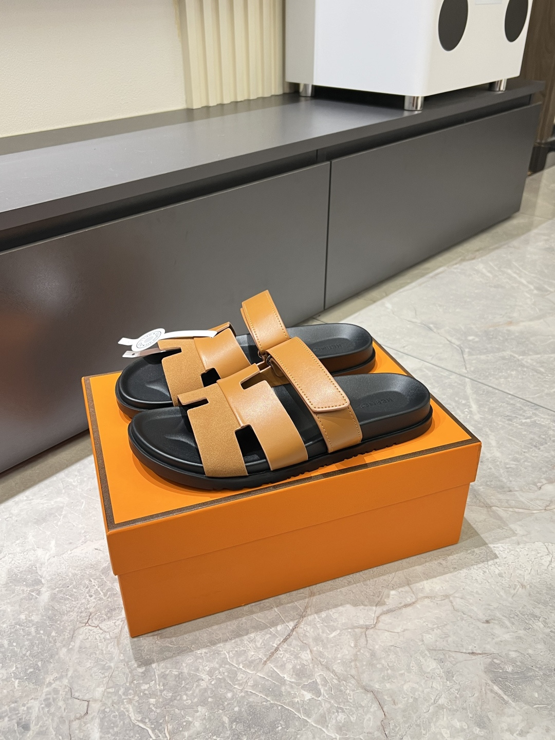 Cheap Hermes Slippers For Men in 211166, $40 USD- [IB211166] - Replica Hermes Slippers For Men