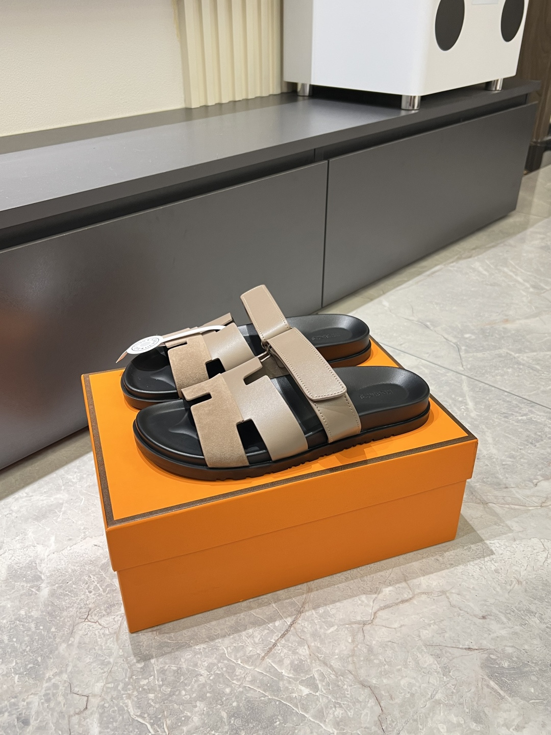 Cheap Hermes Slippers For Men in 211168, $40 USD- [IB211168] - Replica Hermes Slippers For Men
