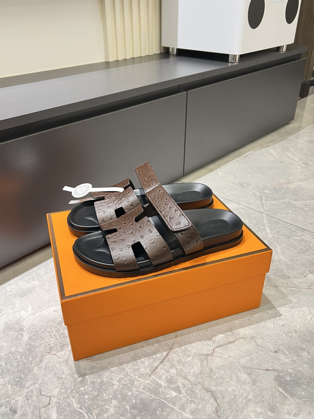 Cheap Hermes Slippers For Men in 211173, $40 USD- [IB211173] - Replica Hermes Slippers For Men