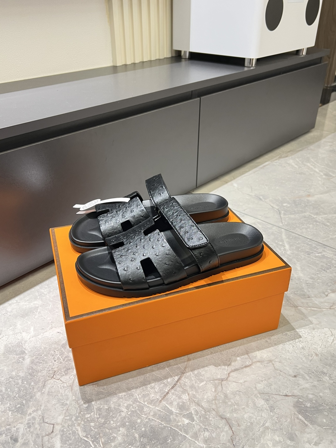 Cheap Hermes Slippers For Men in 211174, $40 USD- [IB211174] - Replica Hermes Slippers For Men