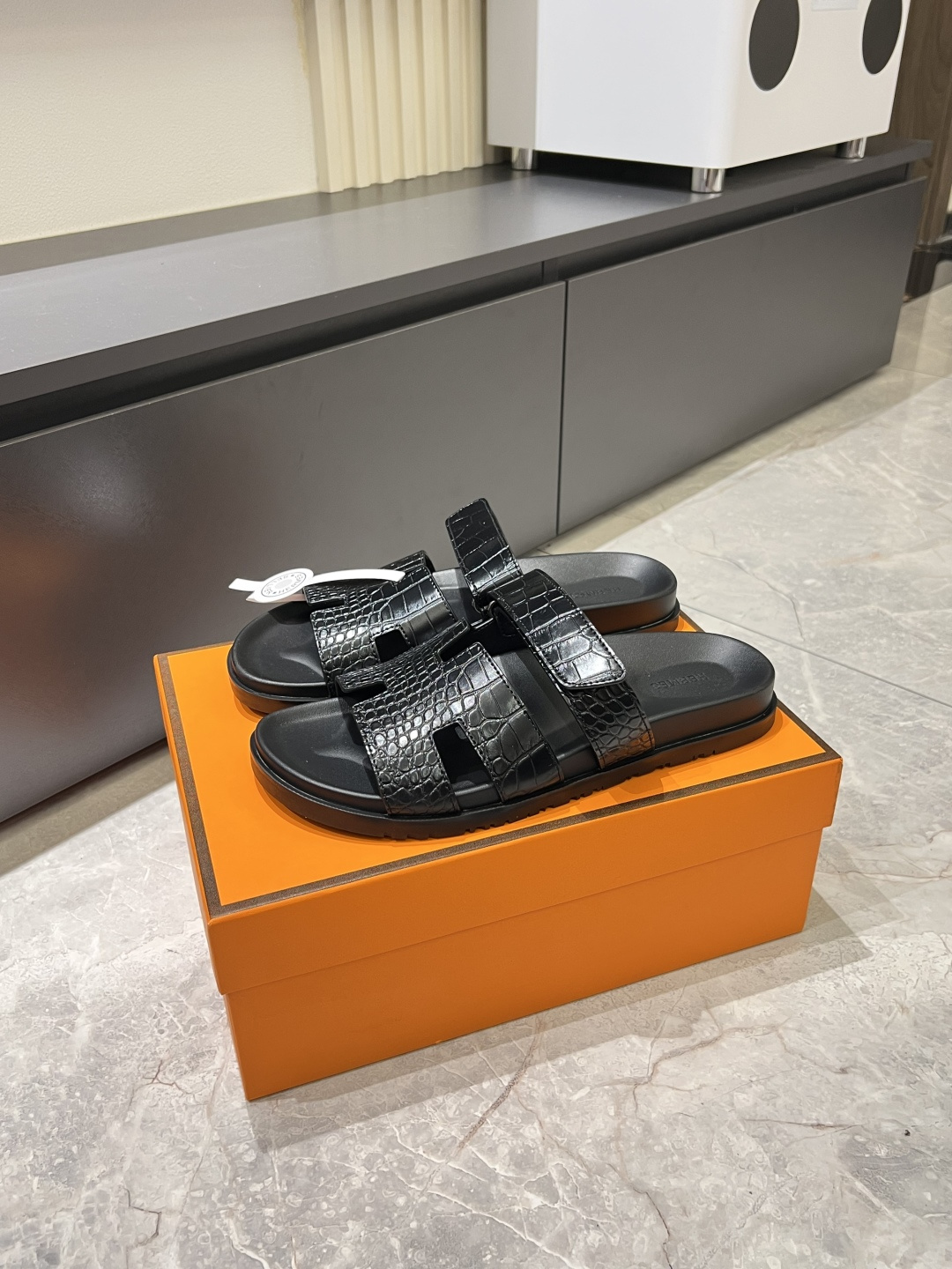 Cheap Hermes Slippers For Men in 211177, $40 USD- [IB211177] - Replica Hermes Slippers For Men