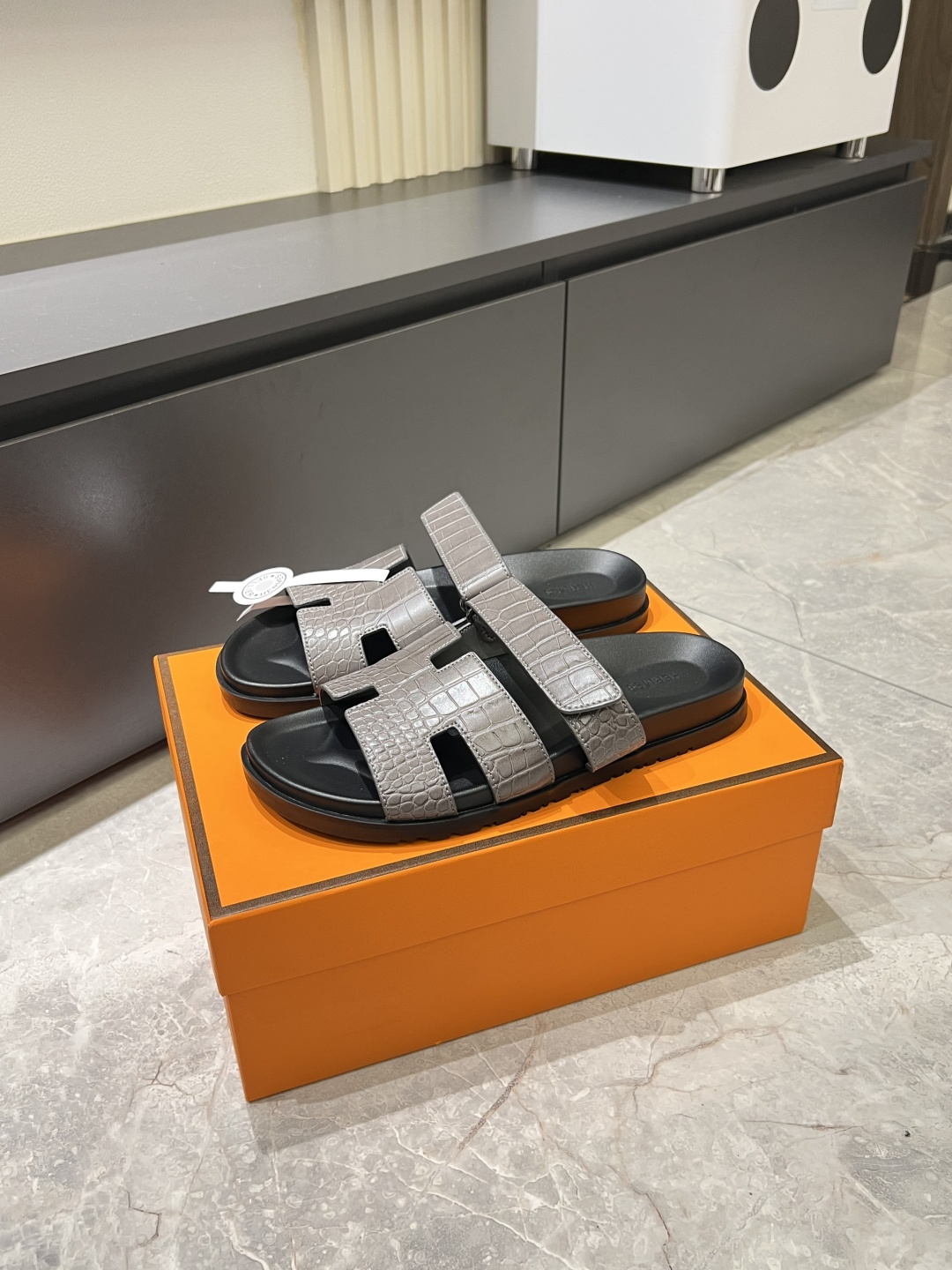 Cheap Hermes Slippers For Men in 211179, $40 USD- [IB211179] - Replica Hermes Slippers For Men
