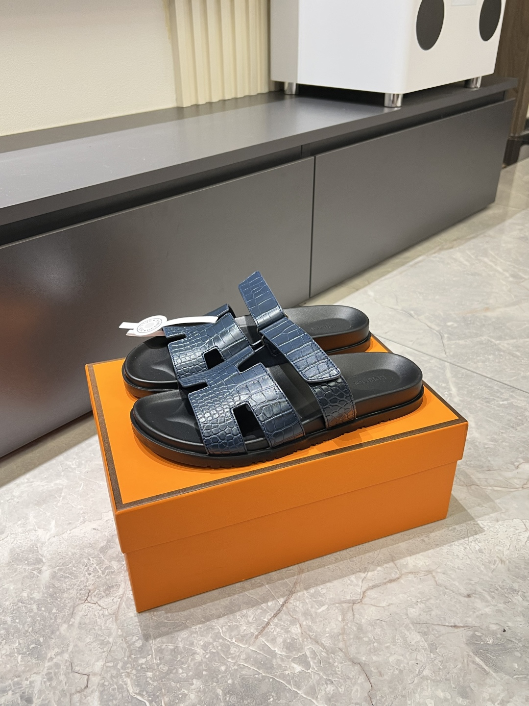 Cheap Hermes Slippers For Men in 211181, $40 USD- [IB211181] - Replica Hermes Slippers For Men