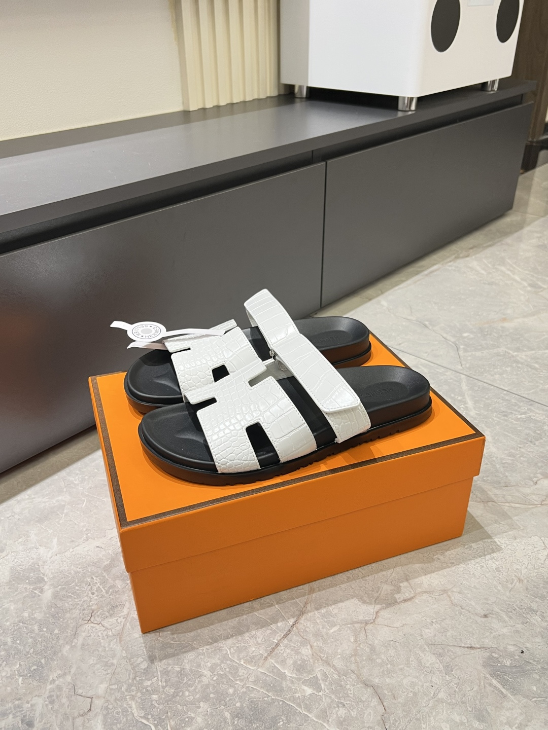 Cheap Hermes Slippers For Men in 211183, $40 USD- [IB211183] - Replica Hermes Slippers For Men