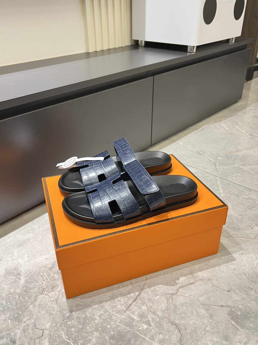 Cheap Hermes Slippers For Men in 211184, $40 USD- [IB211184] - Replica Hermes Slippers For Men