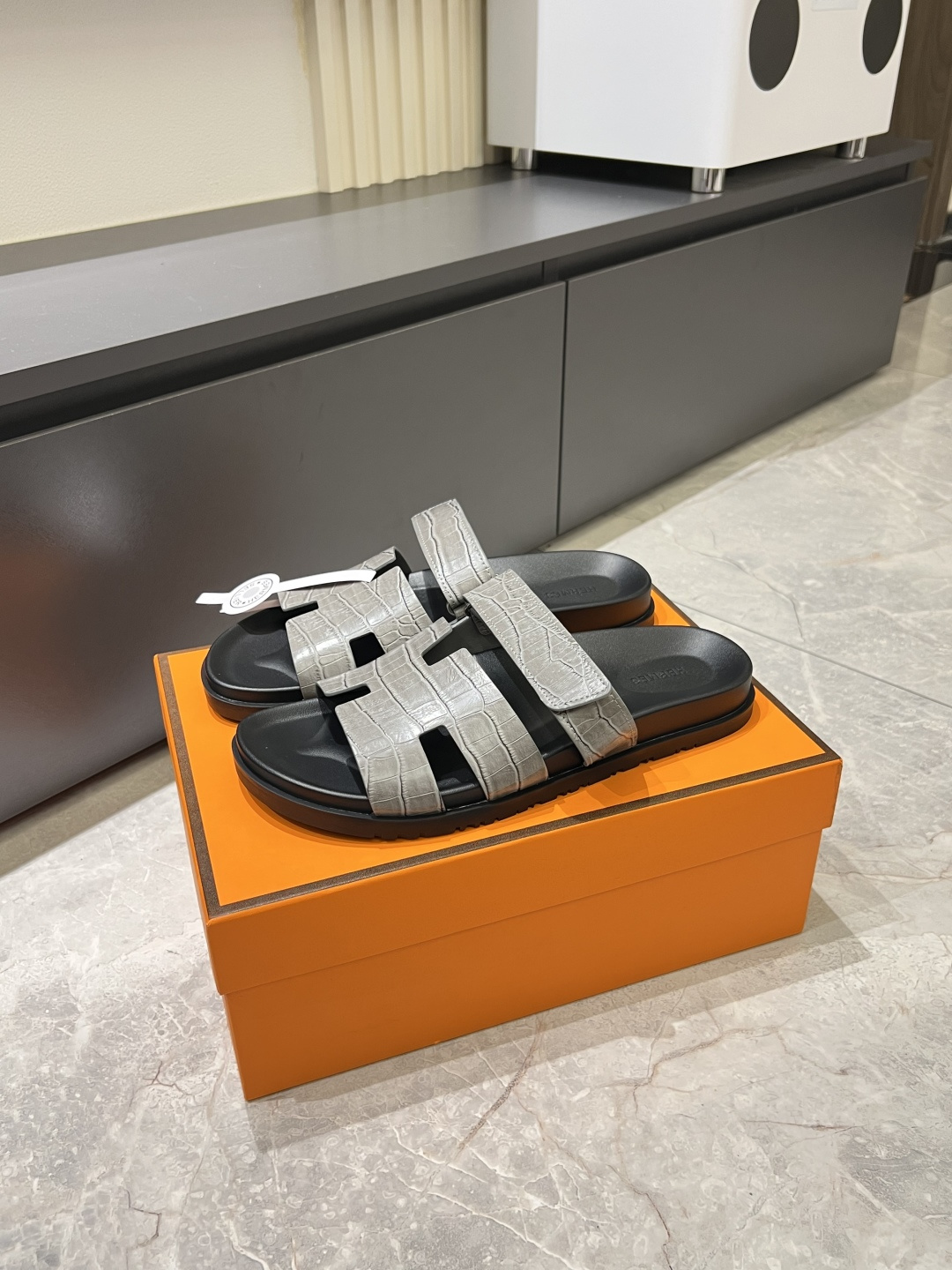 Cheap Hermes Slippers For Men in 211186, $40 USD- [IB211186] - Replica Hermes Slippers For Men