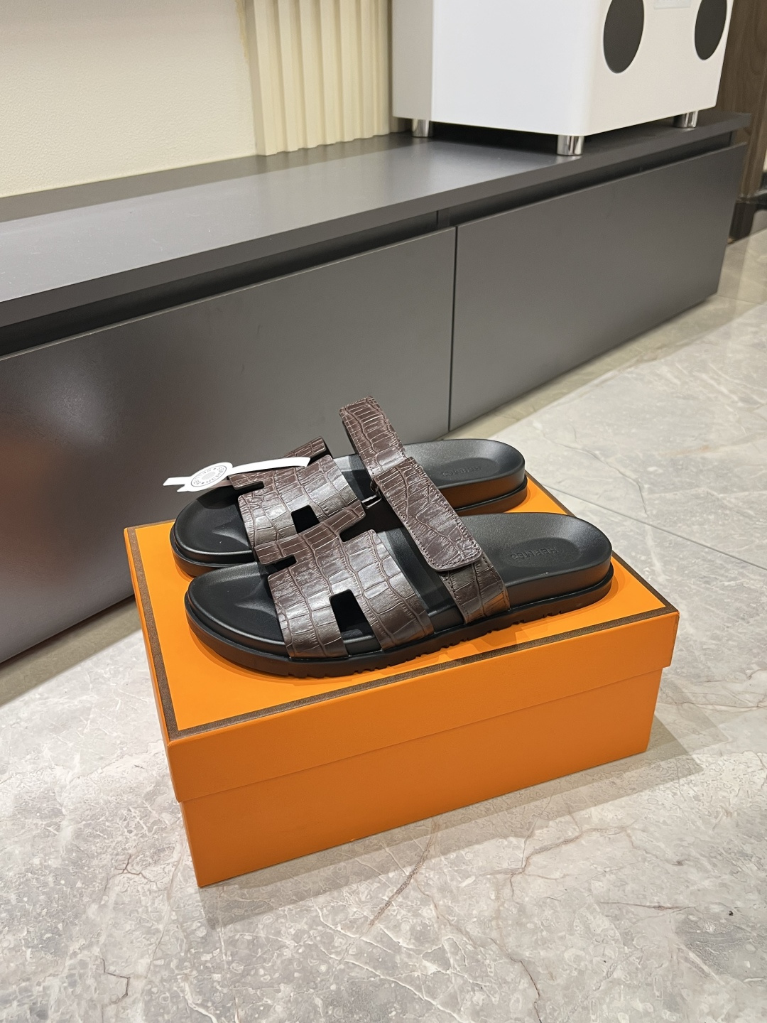 Cheap Hermes Slippers For Men in 211188, $40 USD- [IB211188] - Replica Hermes Slippers For Men