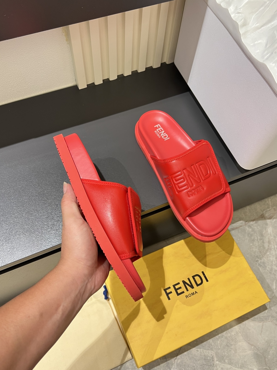 Cheap Fendi Slippers And Sandals For Men in 211246, $45 USD- [IB211246] - Replica Fendi Slippers And Sandals For Men