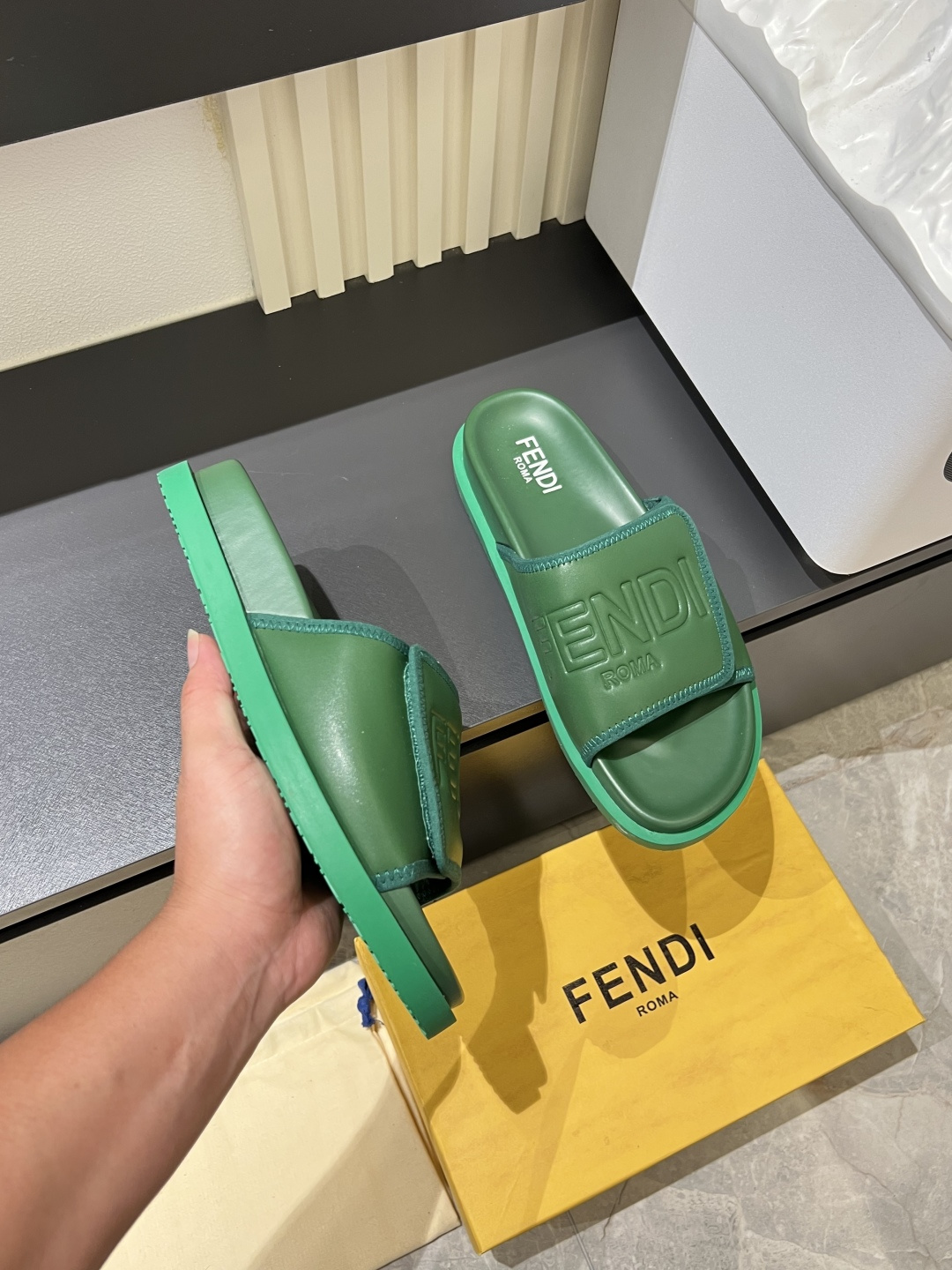 Cheap Fendi Slippers And Sandals For Men in 211249, $45 USD- [IB211249] - Replica Fendi Slippers And Sandals For Men