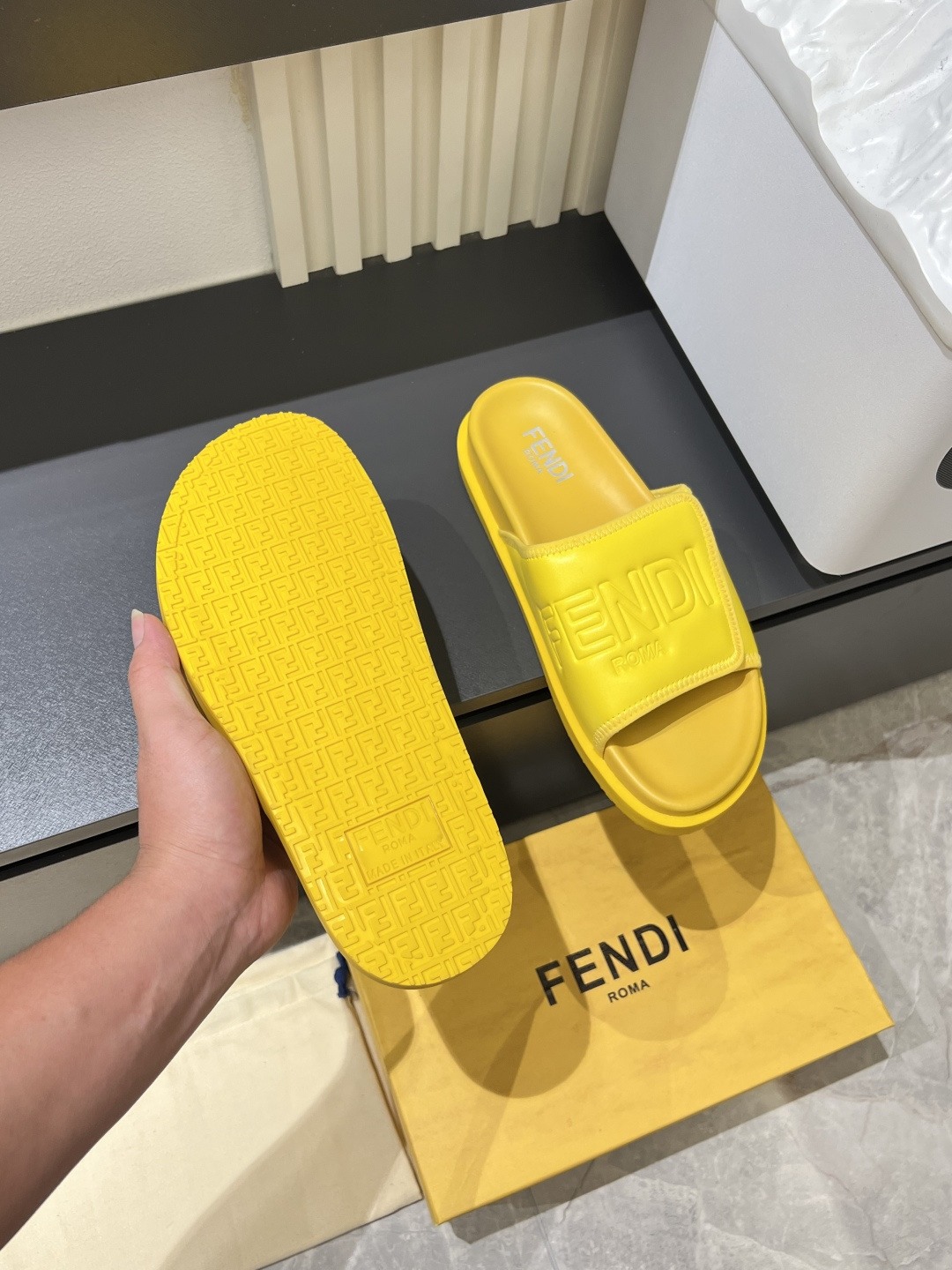 Cheap Fendi Slippers And Sandals For Men in 211251, $45 USD- [IB211251] - Replica Fendi Slippers And Sandals For Men