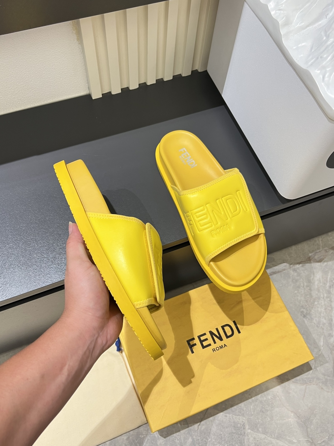 Cheap Fendi Slippers And Sandals For Men in 211251, $45 USD- [IB211251] - Replica Fendi Slippers And Sandals For Men