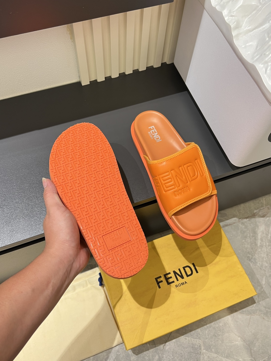 Cheap Fendi Slippers And Sandals For Men in 211252, $45 USD- [IB211252] - Replica Fendi Slippers And Sandals For Men
