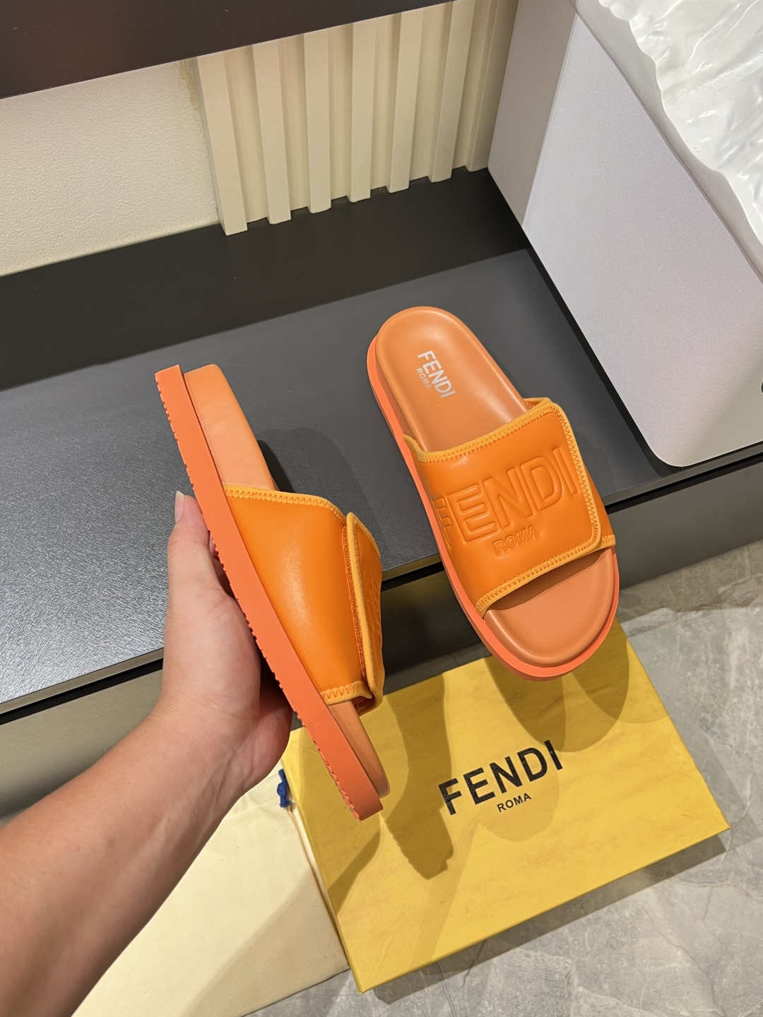 Cheap Fendi Slippers And Sandals For Men in 211252, $45 USD- [IB211252] - Replica Fendi Slippers And Sandals For Men