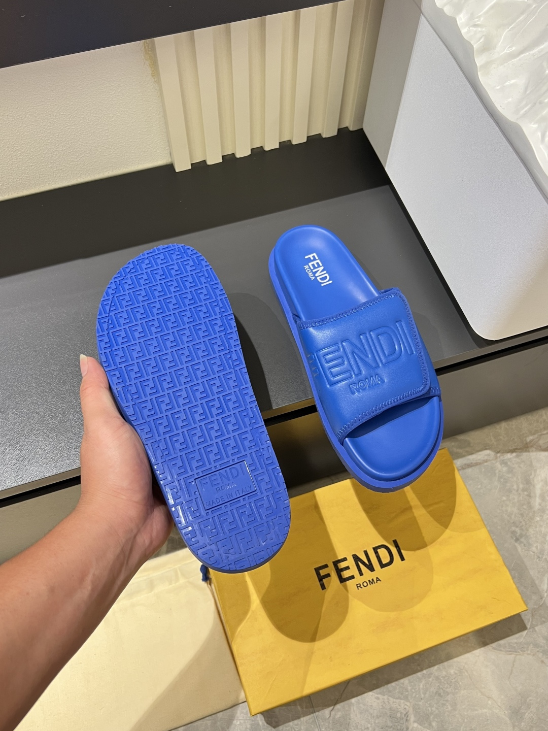 Cheap Fendi Slippers And Sandals For Men in 211253, $45 USD- [IB211253] - Replica Fendi Slippers And Sandals For Men