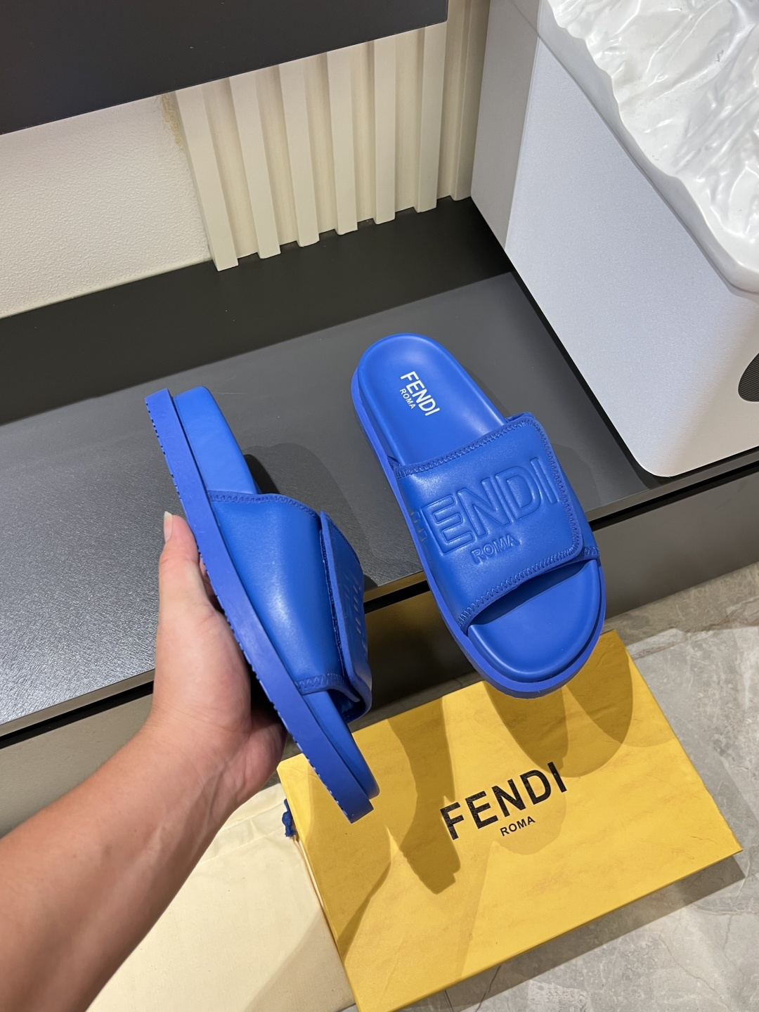 Cheap Fendi Slippers And Sandals For Men in 211253, $45 USD- [IB211253] - Replica Fendi Slippers And Sandals For Men