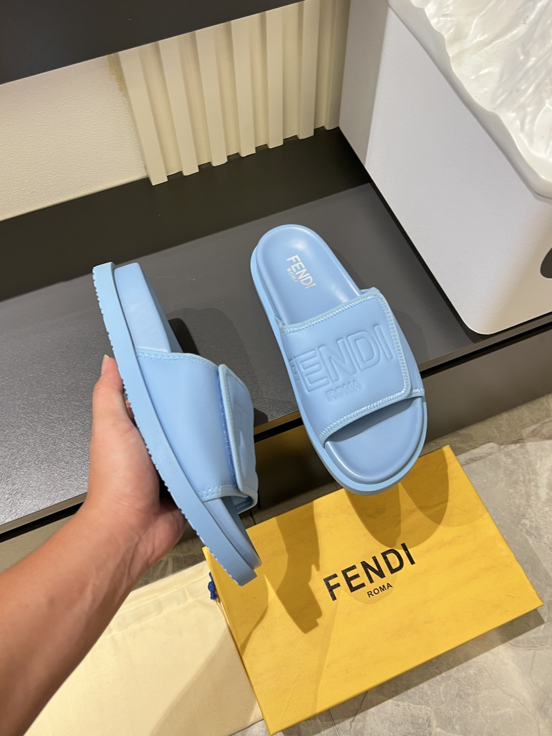 Cheap Fendi Slippers And Sandals For Men in 211254, $45 USD- [IB211254] - Replica Fendi Slippers And Sandals For Men