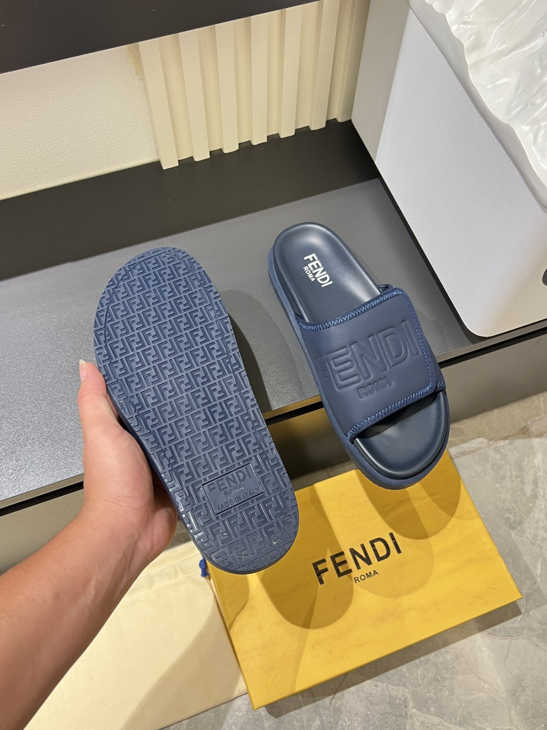 Cheap Fendi Slippers And Sandals For Men in 211255, $45 USD- [IB211255] - Replica Fendi Slippers And Sandals For Men