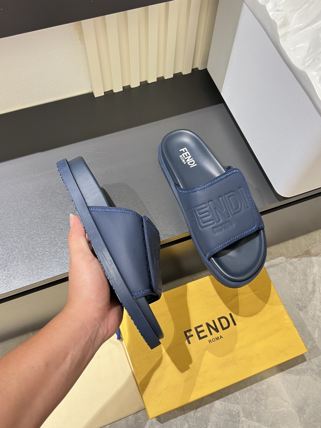 Cheap Fendi Slippers And Sandals For Men in 211255, $45 USD- [IB211255] - Replica Fendi Slippers And Sandals For Men