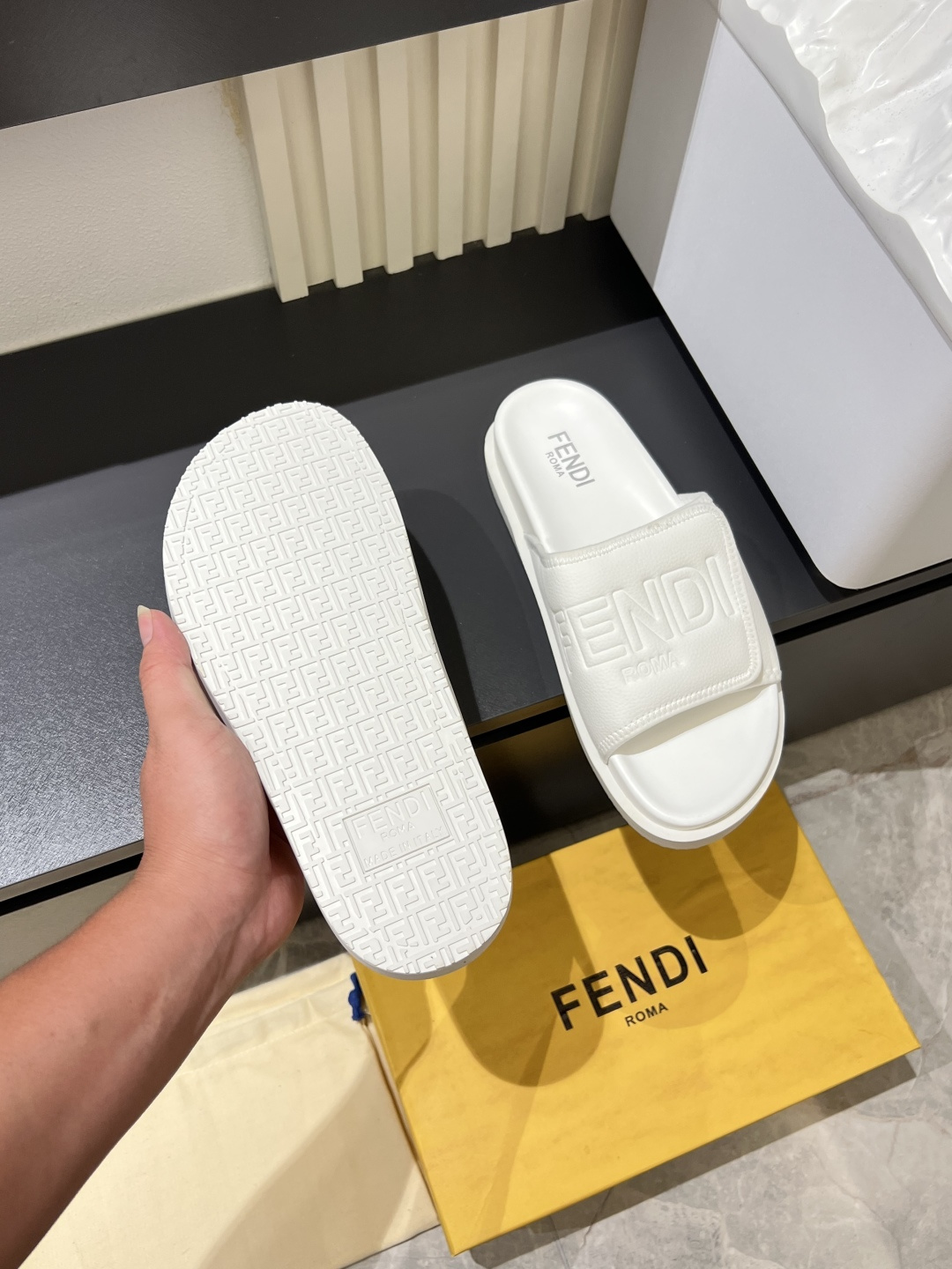 Cheap Fendi Slippers And Sandals For Men in 211256, $45 USD- [IB211256] - Replica Fendi Slippers And Sandals For Men