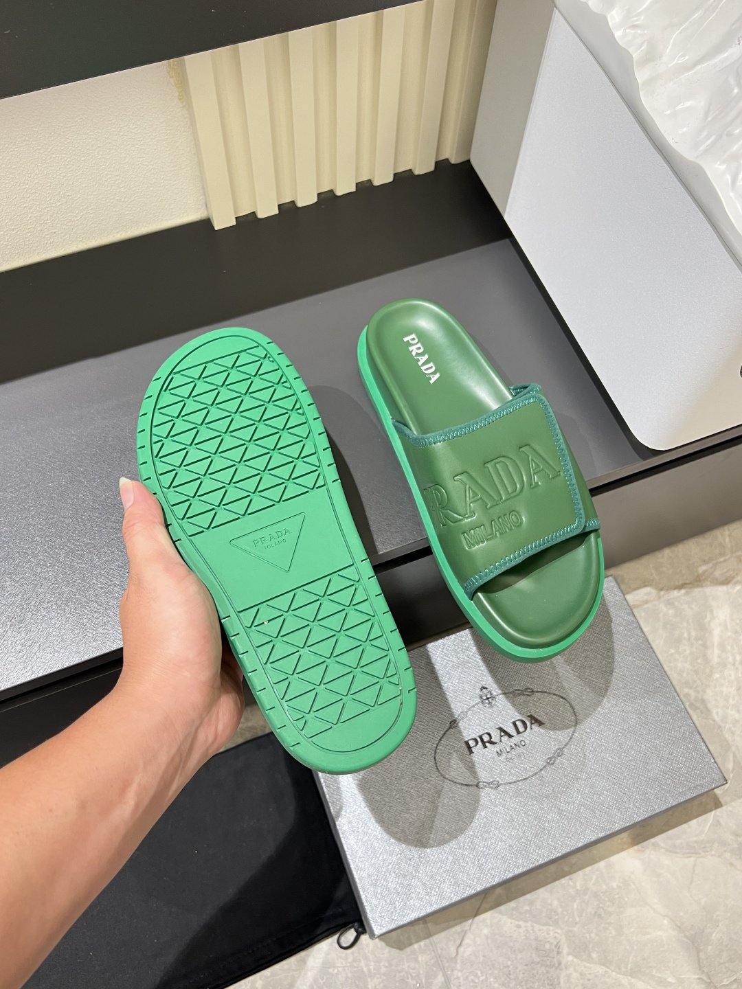 Cheap Prada Slippers For Men in 211258, $45 USD- [IB211258] - Replica Prada Slippers For Men