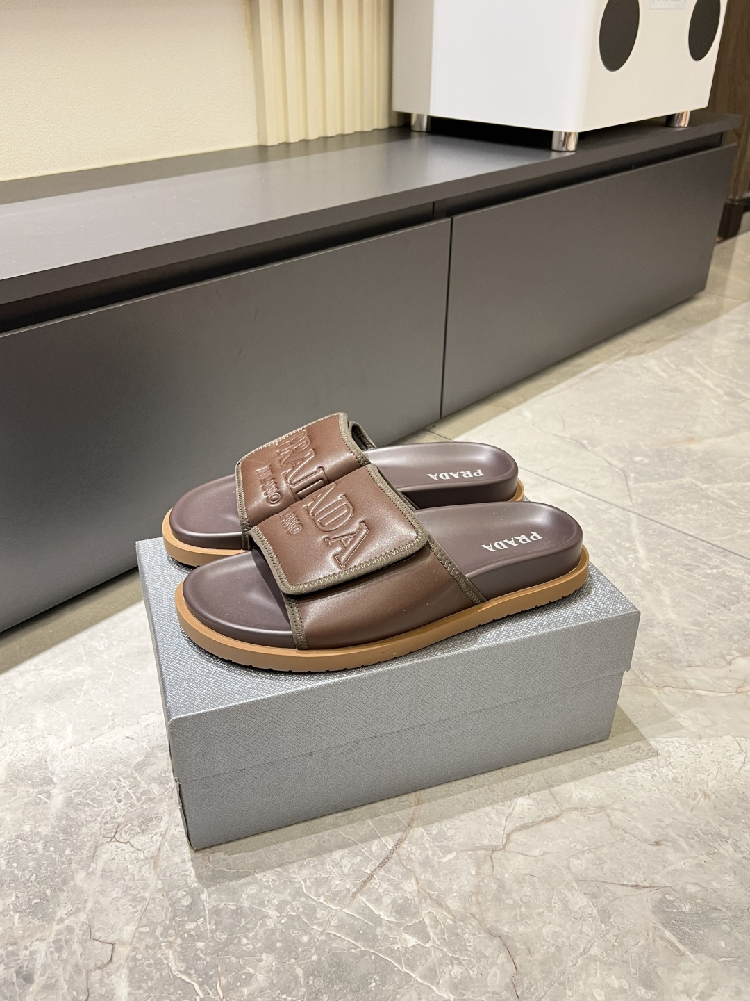 Cheap Prada Slippers For Men in 211260, $45 USD- [IB211260] - Replica Prada Slippers For Men