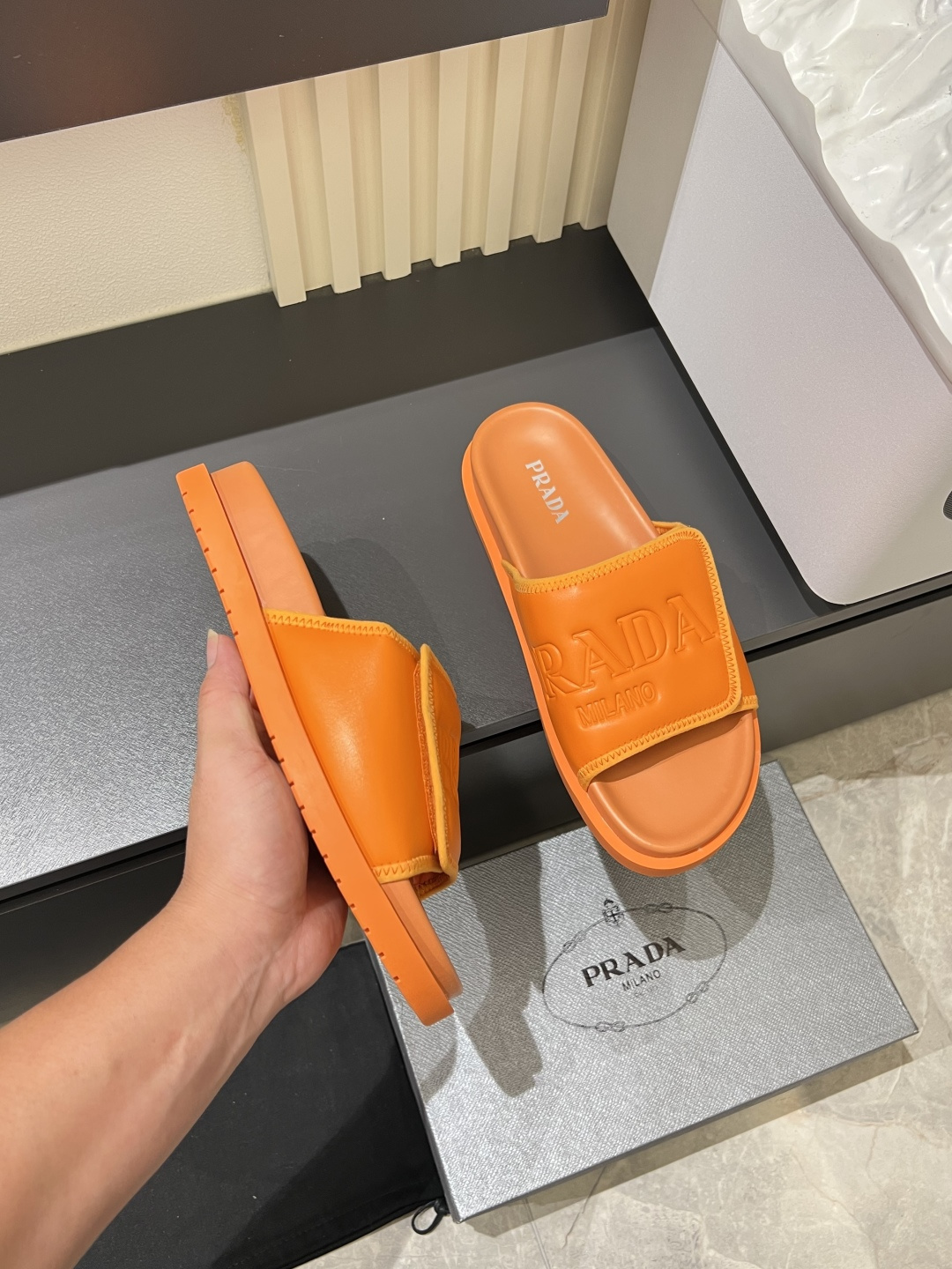 Cheap Prada Slippers For Men in 211262, $45 USD- [IB211262] - Replica Prada Slippers For Men