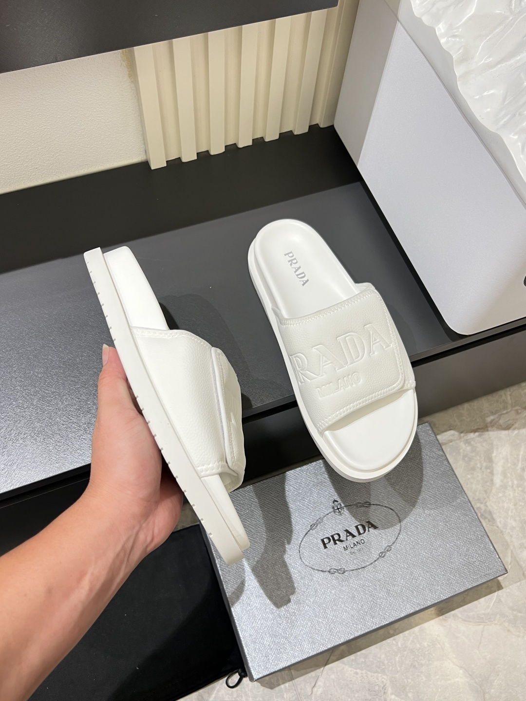 Cheap Prada Slippers For Men in 211264, $45 USD- [IB211264] - Replica Prada Slippers For Men