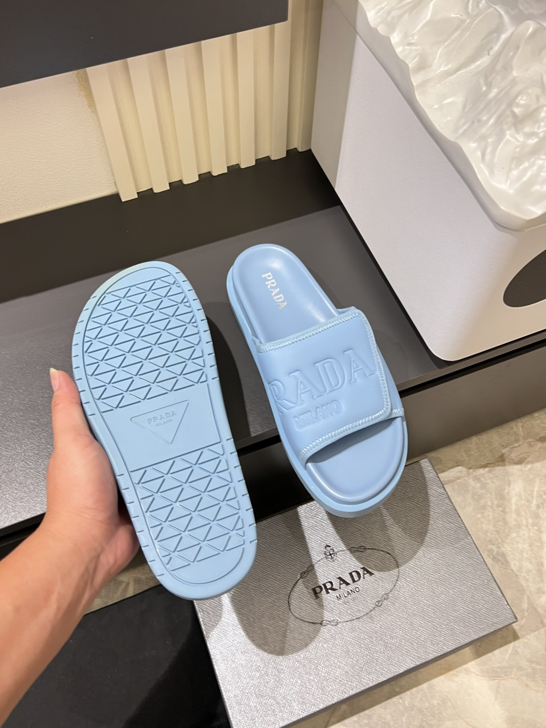 Cheap Prada Slippers For Men in 211265, $45 USD- [IB211265] - Replica Prada Slippers For Men