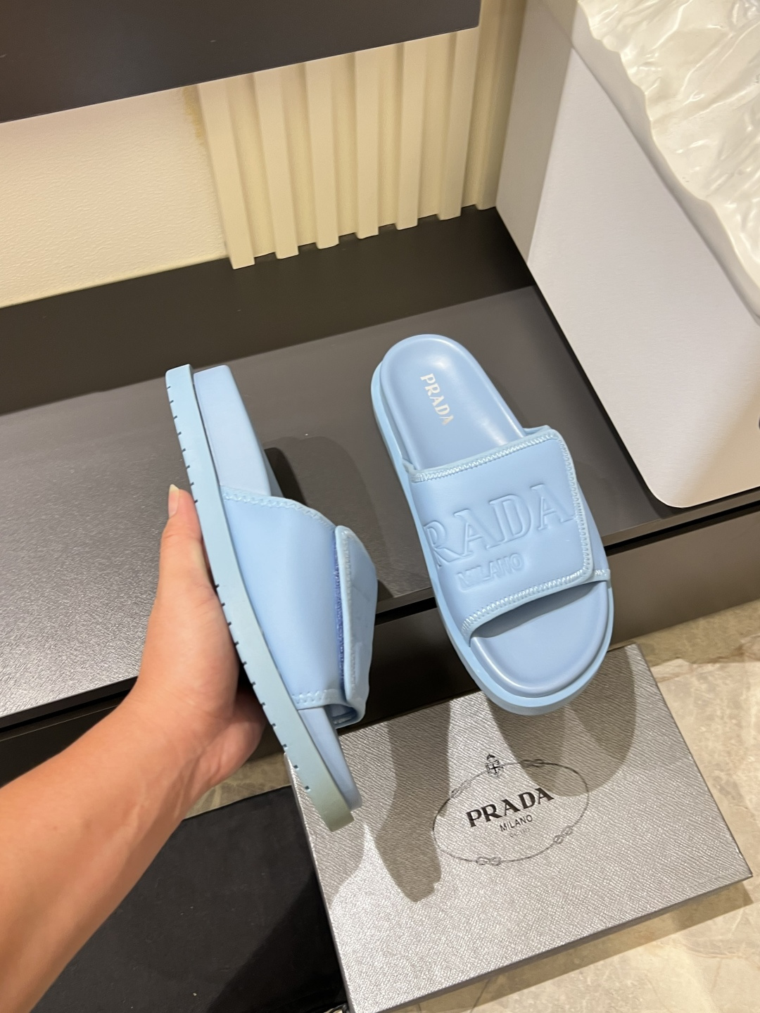 Cheap Prada Slippers For Men in 211265, $45 USD- [IB211265] - Replica Prada Slippers For Men