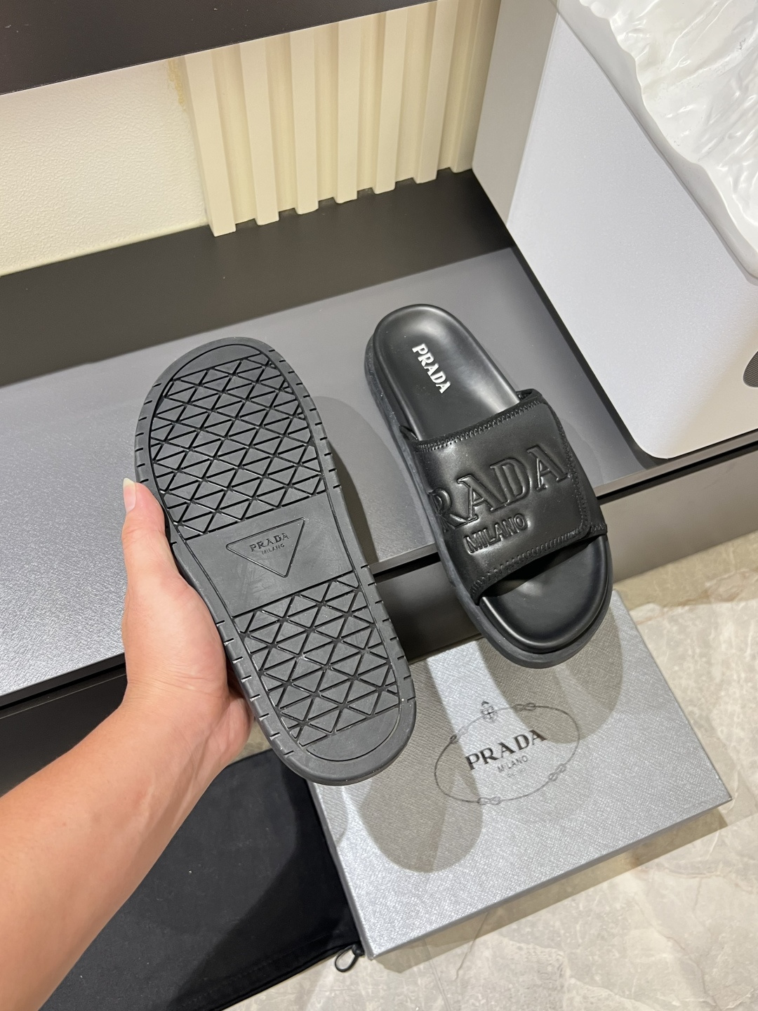 Cheap Prada Slippers For Men in 211267, $45 USD- [IB211267] - Replica Prada Slippers For Men