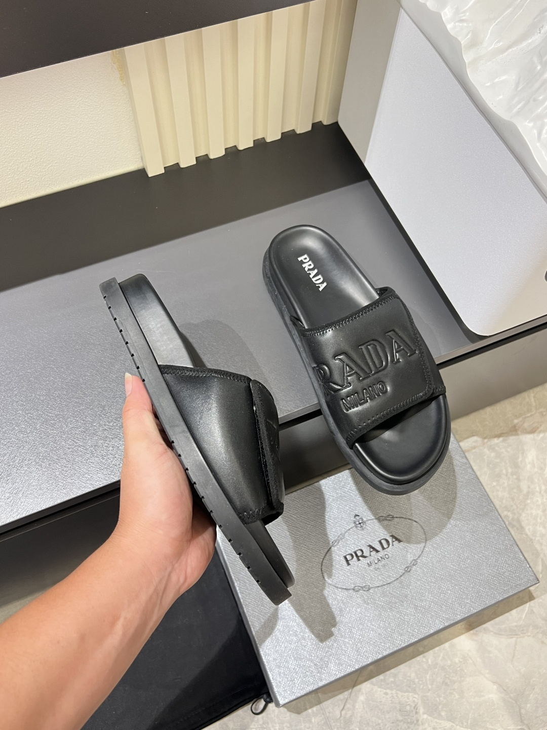 Cheap Prada Slippers For Men in 211267, $45 USD- [IB211267] - Replica Prada Slippers For Men