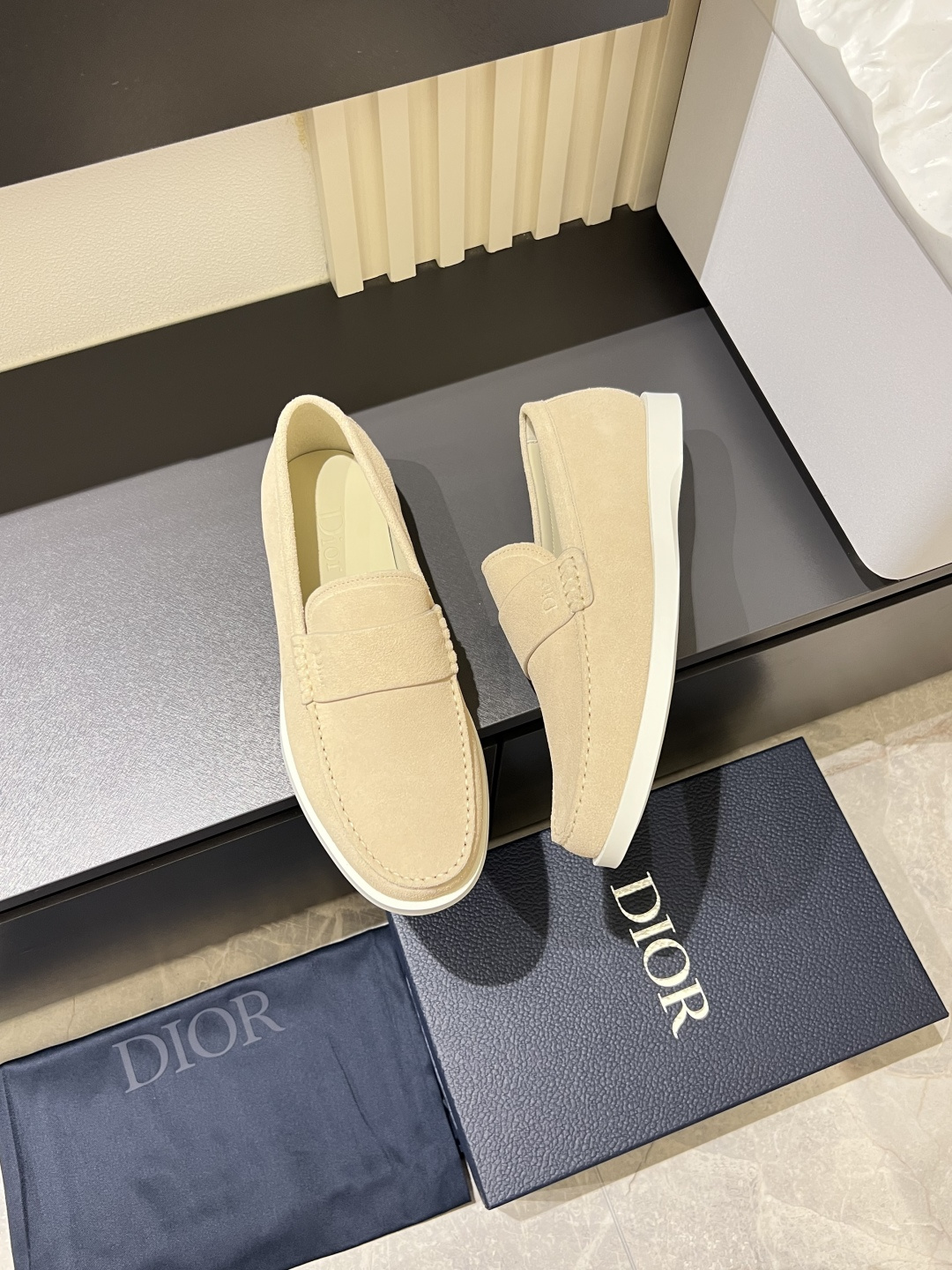Cheap Dior Loafers For Men in 211286, $55 USD- [IB211286] - Replica Dior Loafers For Men