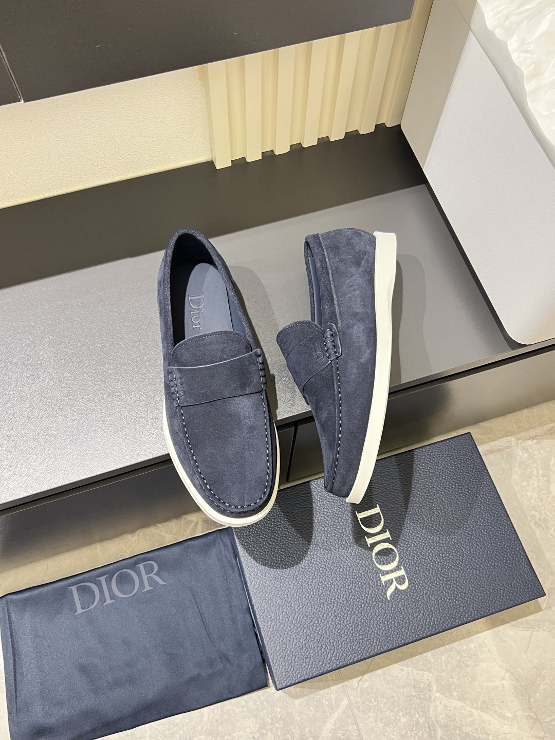Cheap Dior Loafers For Men in 211287, $55 USD- [IB211287] - Replica Dior Loafers For Men
