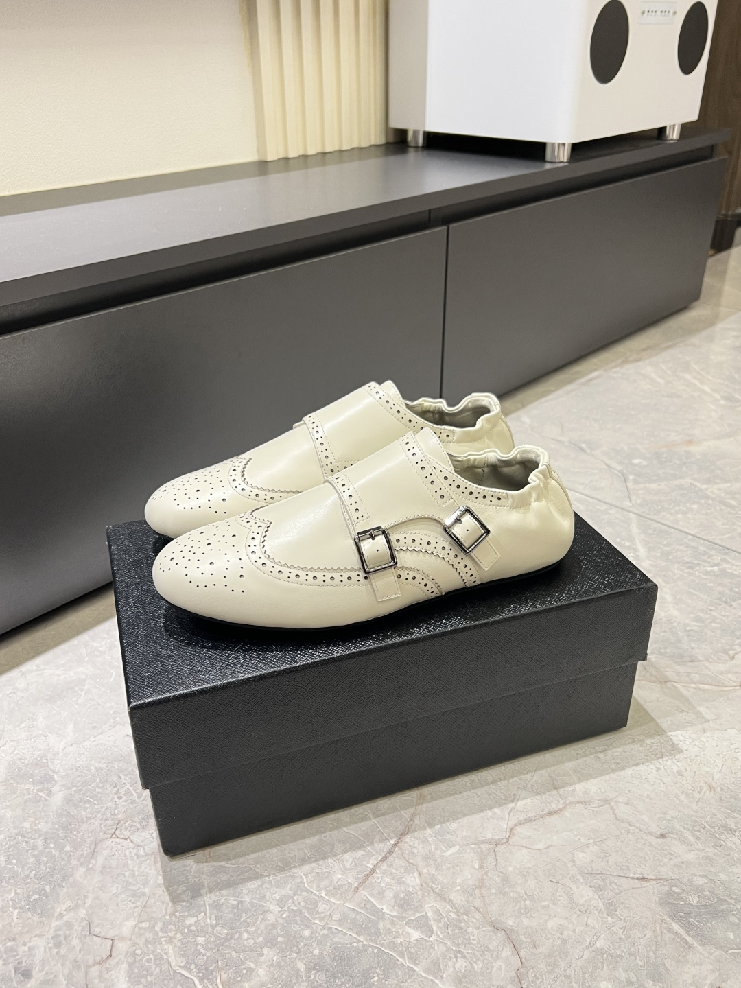 Cheap Prada Leather Dress Shoes For Men in 211312, $95 USD- [IB211312] - Replica Prada Leather Dress Shoes For Men