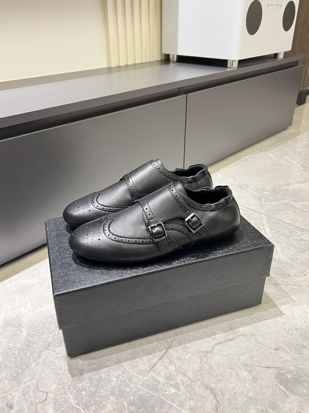 Cheap Prada Leather Dress Shoes For Men in 211313, $95 USD- [IB211313] - Replica Prada Leather Dress Shoes For Men