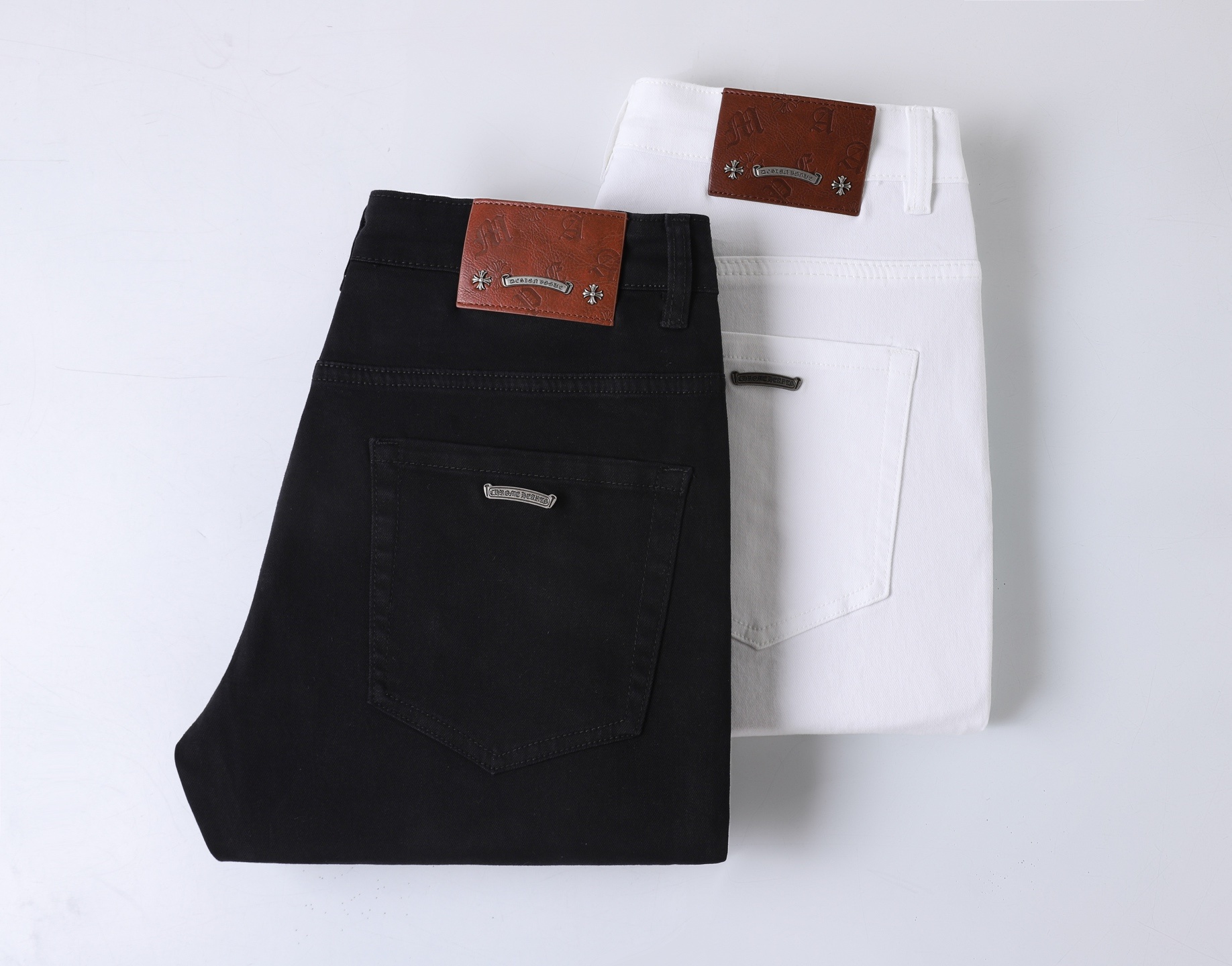 Cheap New Arrivals Chrome Hearts Jeans For Men in 211339, $50 USD- [IB211339] - Replica Chrome Hearts Jeans