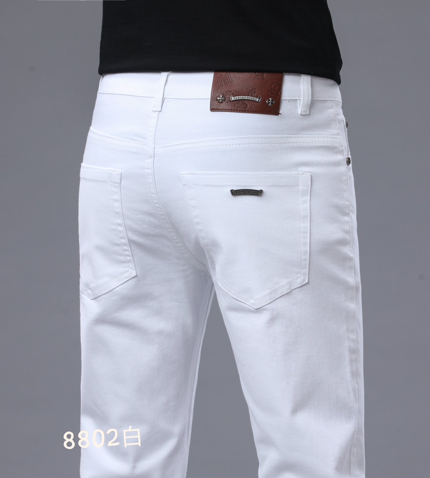 Cheap New Arrivals Chrome Hearts Jeans For Men in 211339, $50 USD- [IB211339] - Replica Chrome Hearts Jeans