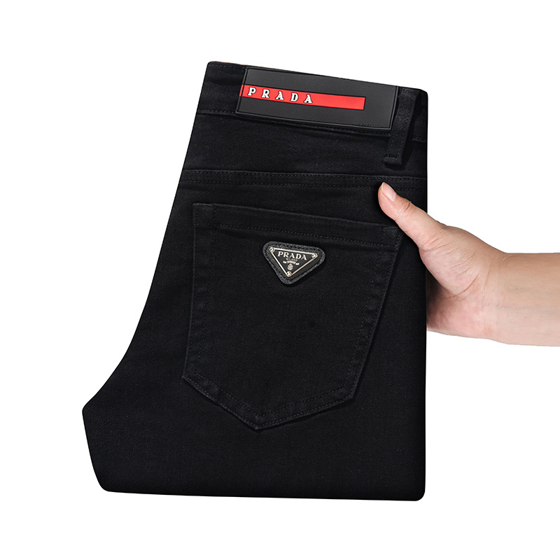 Cheap New Arrivals Prada Jeans For Men in 211340, $50 USD- [IB211340] - Replica Proda Jeans for Men