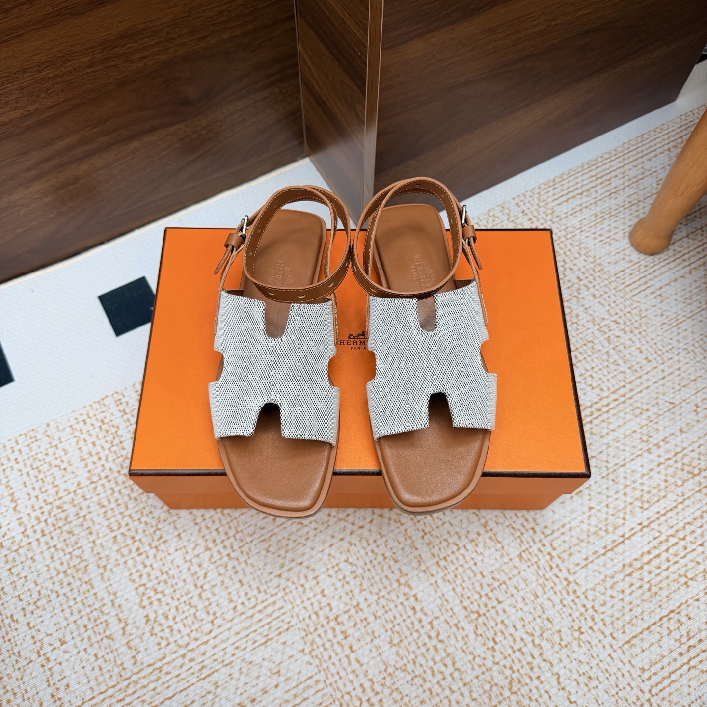 Cheap Hermes Slippers For Women in 211372, $65 USD- [IB211372] - Replica Hermes Slippers For Women