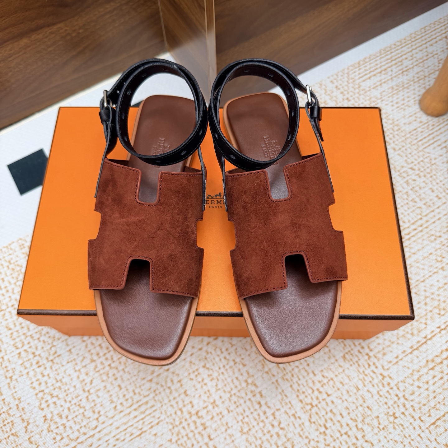 Cheap Hermes Slippers For Women in 211375, $65 USD- [IB211375] - Replica Hermes Slippers For Women