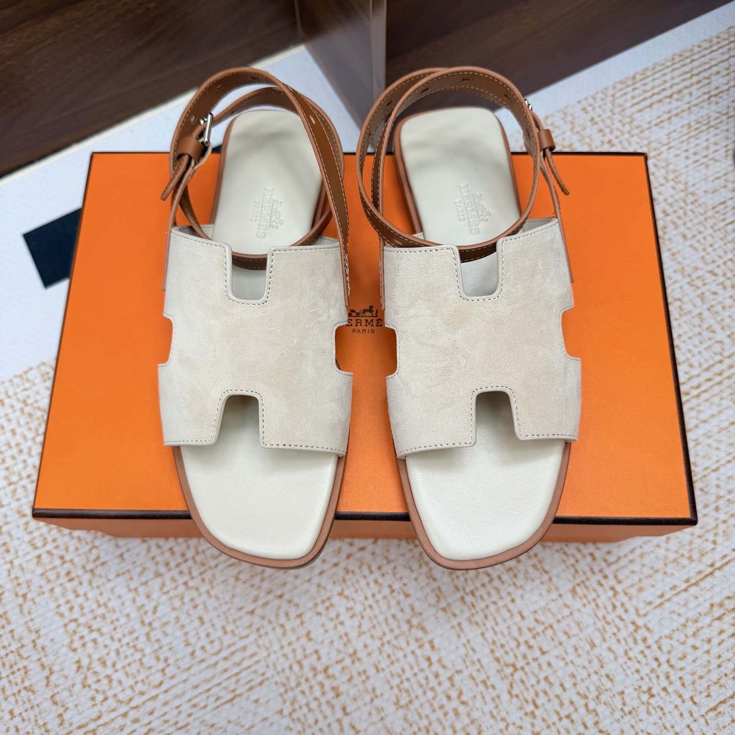 Cheap Hermes Slippers For Women in 211376, $65 USD- [IB211376] - Replica Hermes Slippers For Women