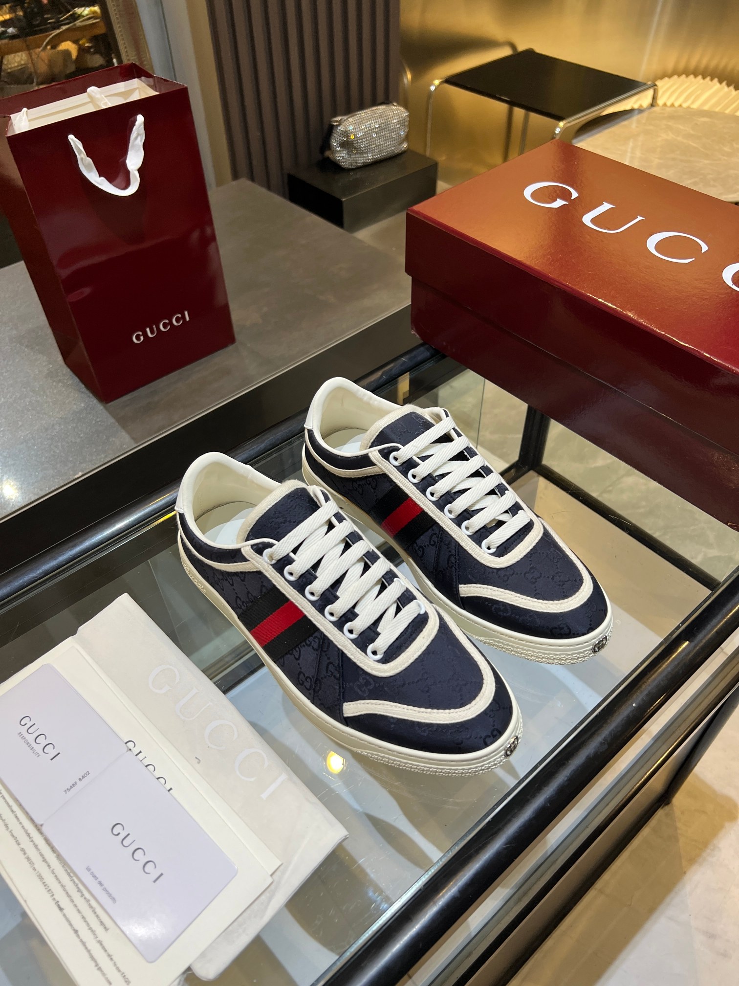 Cheap Gucci Sneakers For Men in 211383, $90 USD- [IB211383] - Replica Gucci Sneakers For Men